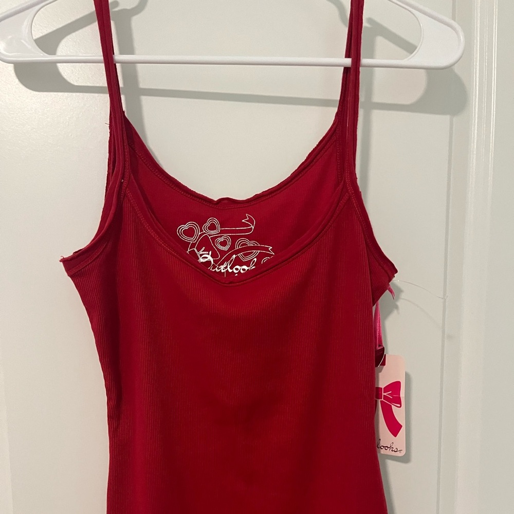 Red Women's Tank Top